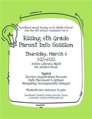 Rising 6th Grade Info Session